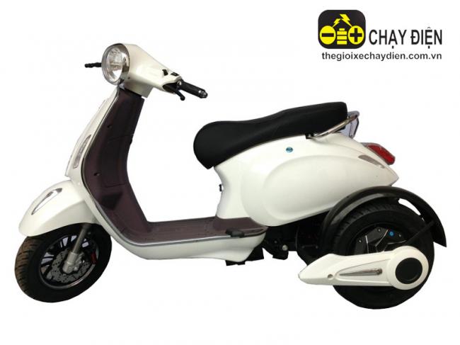 Xe máy điện 3 bánh Vespa Trắng