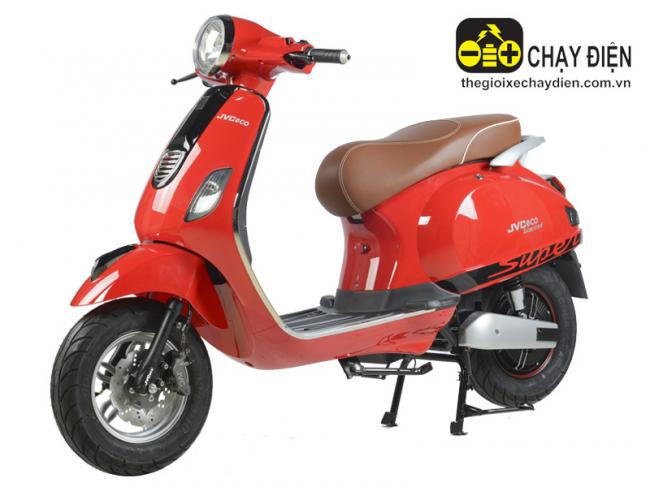 Xe máy điện JVC eco Limited Vespa Đỏ đen