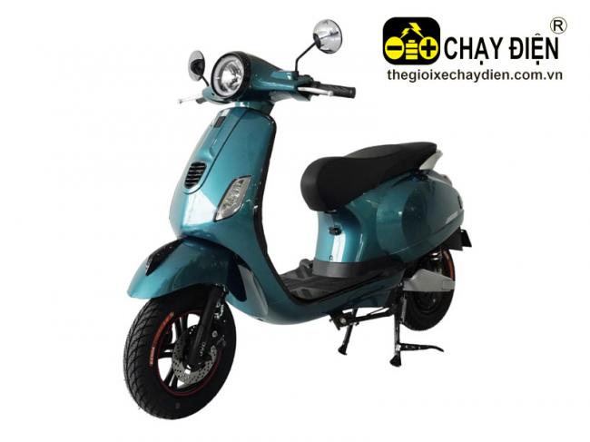 Xe máy điện Jvc Vespa S2 Xanh quân đội