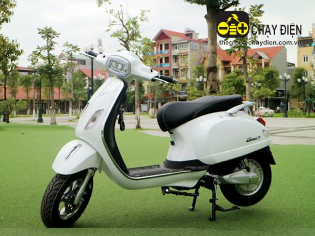 Xe máy điện LTP Bike Vespa đèn vuông Trắng