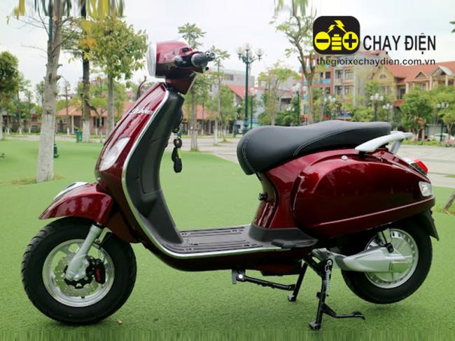 Xe máy điện LTP Bike Vespa đèn vuông Đỏ đô