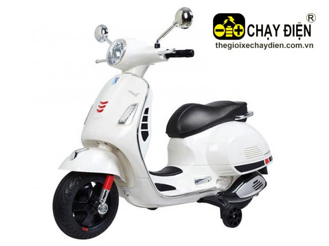 Xe máy điện VESPA cho bé yêu Q618 Trắng