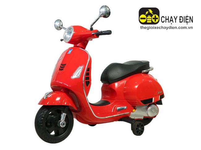 Xe máy điện VESPA cho bé yêu Q618 Đỏ