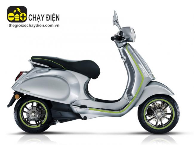 Xe máy điện Vespa Elettrica Xám xanh lá