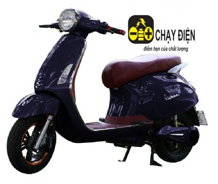 Xe máy điện vespa siêu phẩm Đen bóng