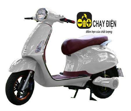 Xe máy điện vespa siêu phẩm Trắng