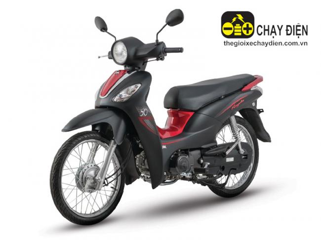 Xe máy SYM Angela 50cc sơn mờ Đỏ đen