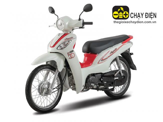 Xe máy SYM Angela 50cc Đỏ trắng