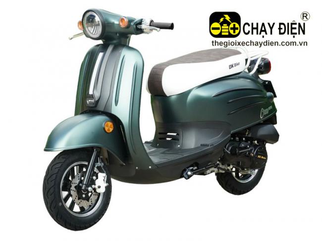 Xe máy tay ga 50cc DK Crea Mono Xanh quân đội