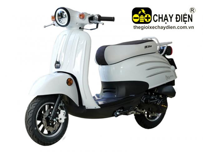 Xe máy tay ga 50cc DK Crea Mono Trắng