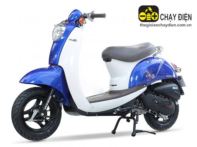 Xe máy tay ga 50cc Scoopy Xanh dương trắng