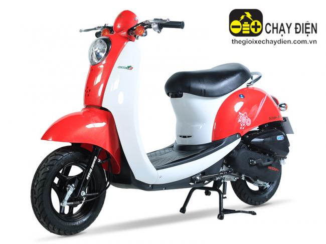 Xe máy tay ga 50cc Scoopy Đỏ trắng