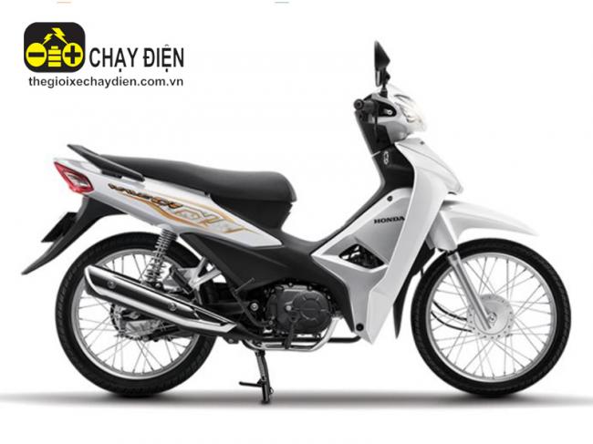 Xe máy Honda Wave Alpha 110cc phanh cơ, vành nan hoa Trắng