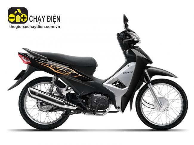 Xe máy Honda Wave Alpha 110cc phanh cơ, vành nan hoa Đen bóng