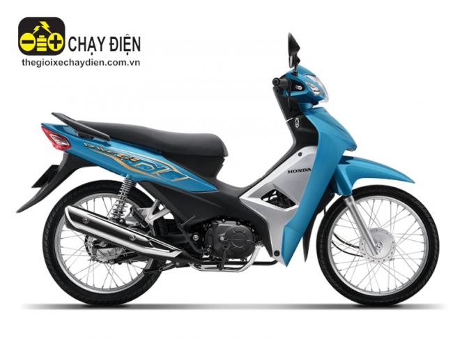 Xe máy Honda Wave Alpha 110cc phanh cơ, vành nan hoa Xanh da trời