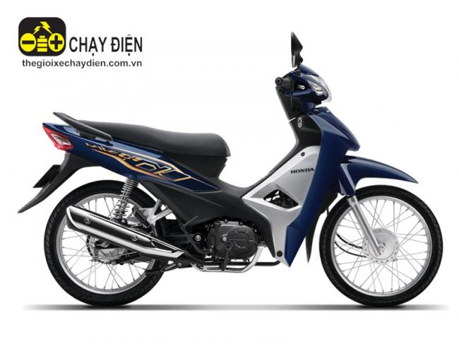 Xe máy Honda Wave Alpha 110cc phanh cơ, vành nan hoa Xanh đen