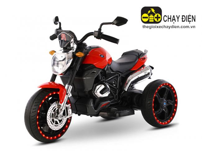 Xe mô tô điện cho bé XM-1280 chân ga Đỏ