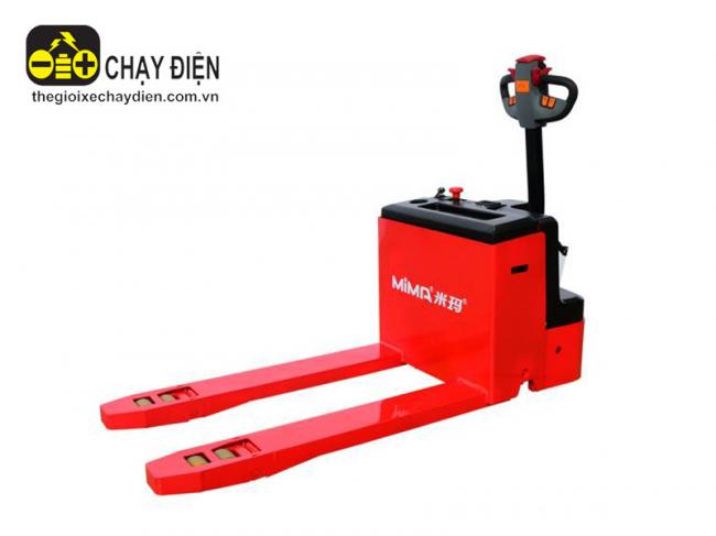 Xe nâng điện Mima Pallet Mover với bình điện 1,5 tấn MEW15 Đỏ đen