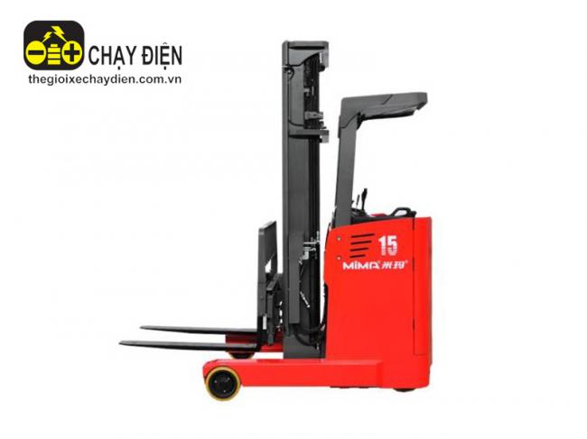 Xe nâng điện Mima Reach Truck đứng lái 1.5 tấn MF15 Đỏ đen