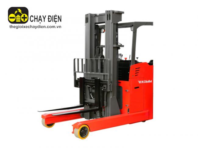 Xe nâng điện Mima Reach Truck đứng lái 2 tấn MF20 Đỏ đen