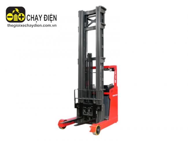 Xe nâng điện Mima Reach Truck ngồi lái 1,6 tấn MFZ16 Đỏ đen