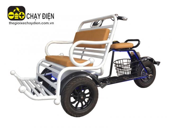 Xích lô điện chở người EV C1 20A Trắng