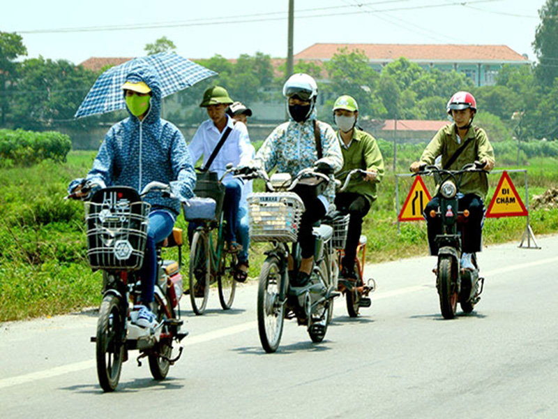 Xe đạp điện có mặt tại các vùng nông thôn