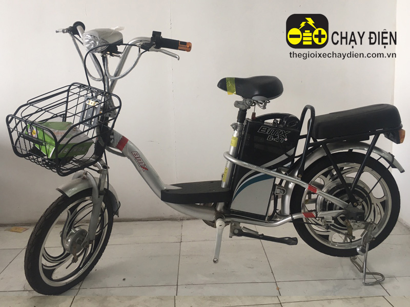 Xe đạp điện cũ Bmx khung sơn 18inh bạc