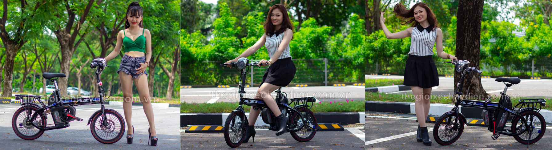 Xe đạp điện gấp Bmx Azi 16inh 