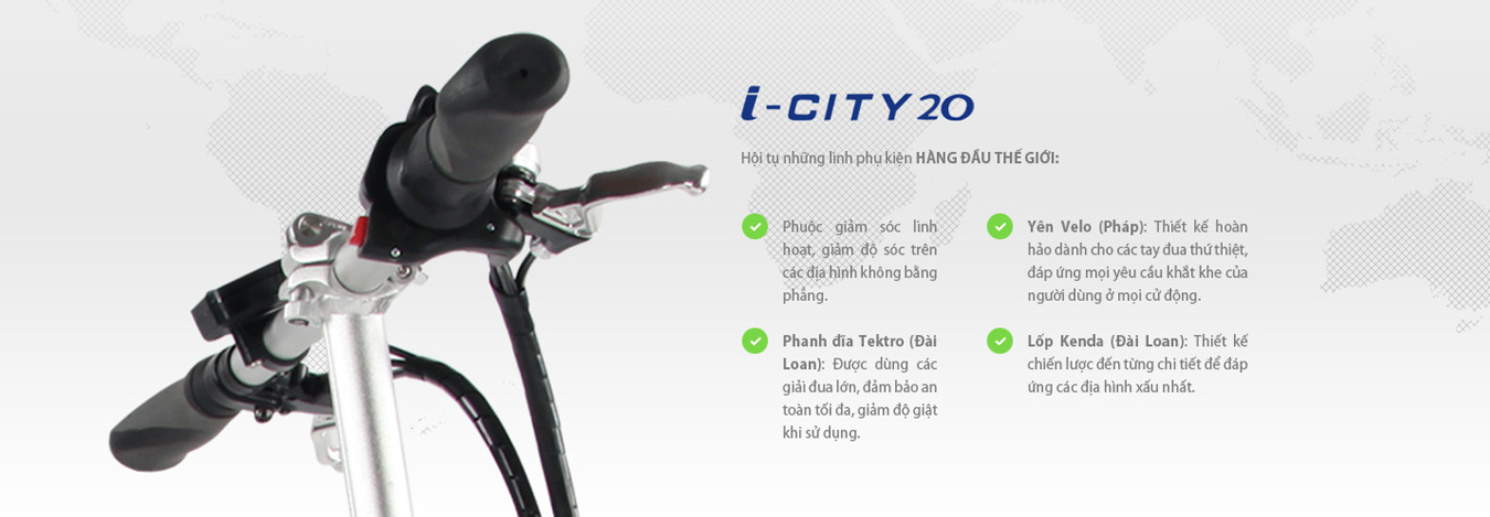 Xe đạp điện Huyndai I Ctity 20 