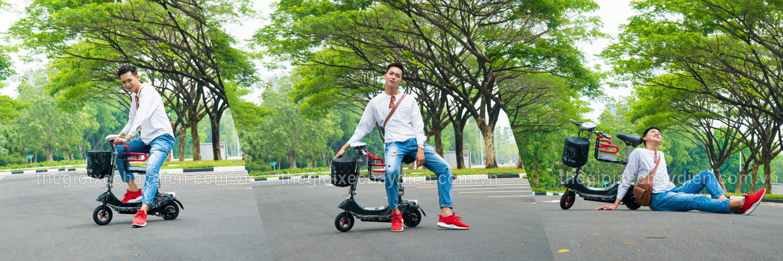 Xe điện Mini E Scooter EV E2 8inh 