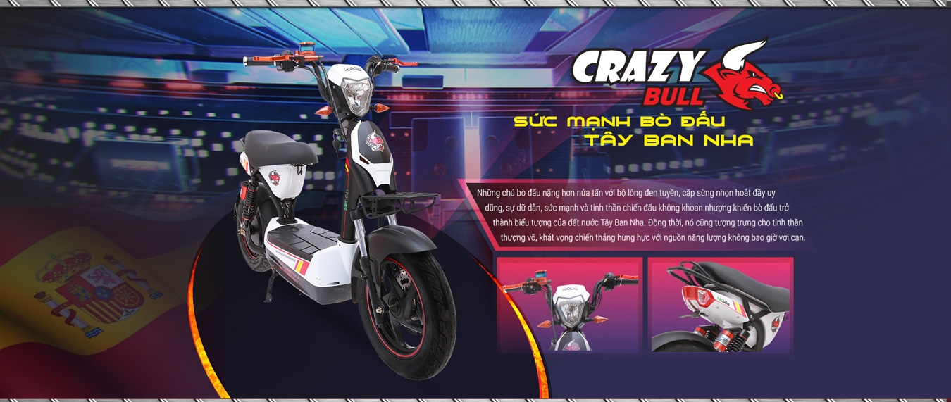Xe máy điện Hkbike Crazybull 