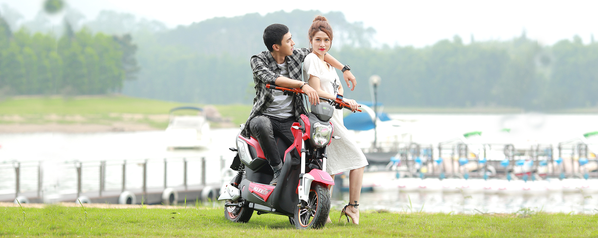 Xe máy điện Hkbike Maxxer 