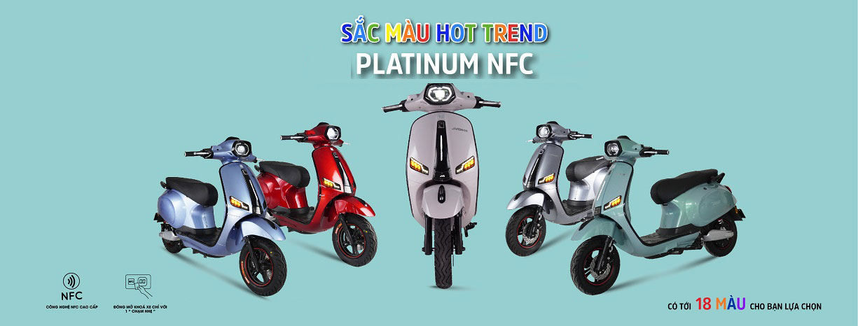Xe máy điện JVC Vespa Platinum NFC 