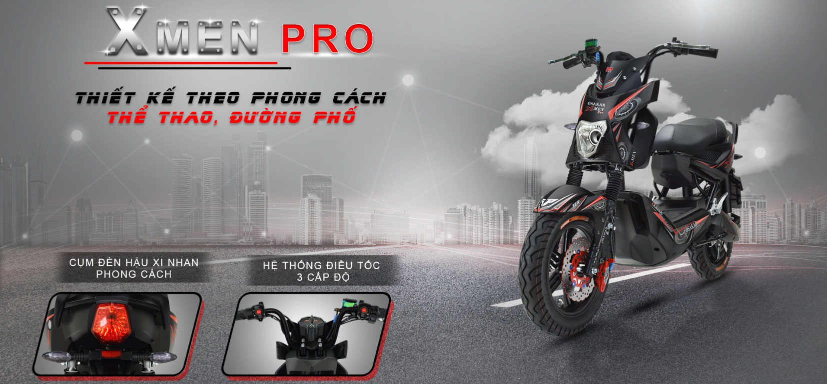 Xe máy điện Osakar Xmen Pro 