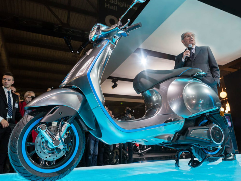 Xe máy điện Vespa Elettrica sẽ được Piaggio sản xuất vào tháng 9 tới