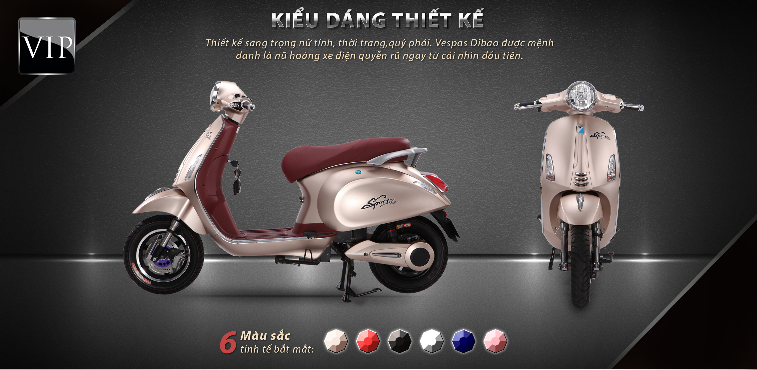 Xe máy điện Vespas Dibao 