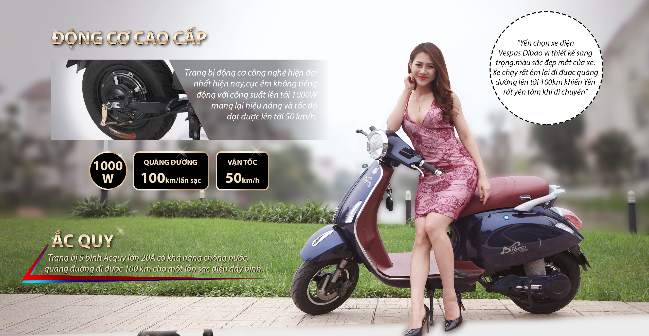 Xe máy điện Vespas Dibao 