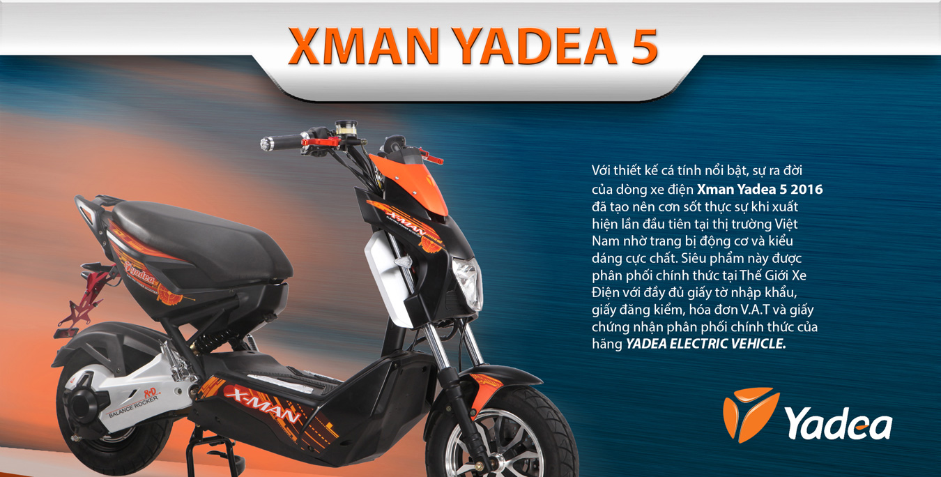 Xe máy điện Xman Yadea 5 2016 