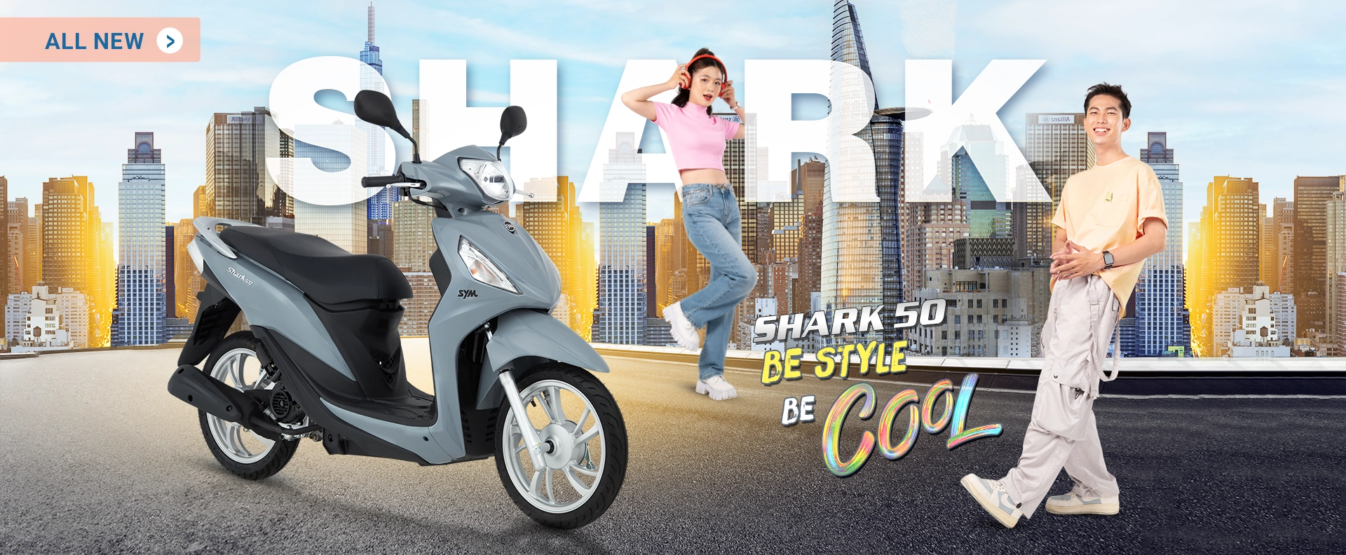 Xe máy SYM SHARK 50CC 