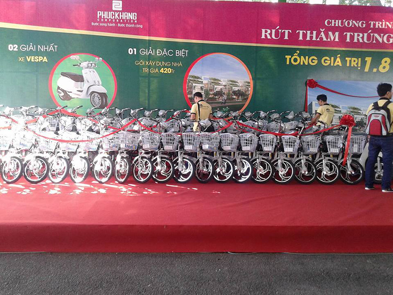 Dàn quà tặng trị giá 1,8 tỷ đồng của Phúc Khang trong dự án lần này Dàn quà tặng trị giá 1,8 tỷ đồng của Phúc Khang trong dự án lần này