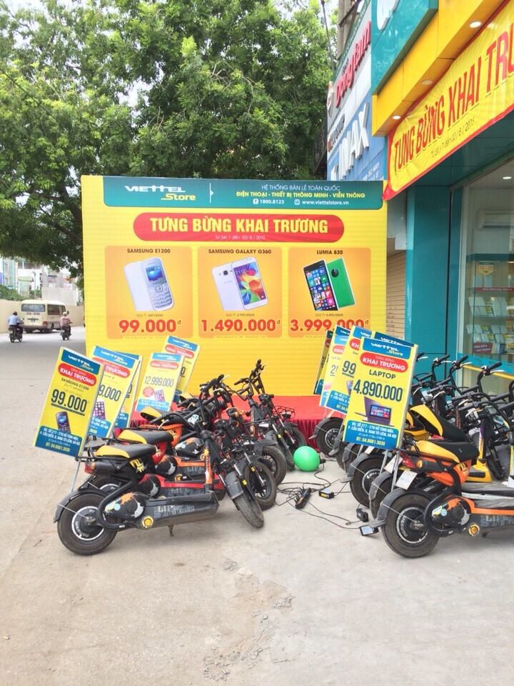 Viettel store thuê xe đạp điện