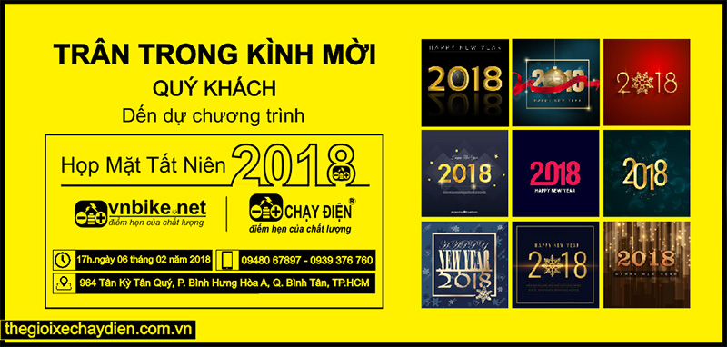 Thư mời tham dự lễ tất niên 2018