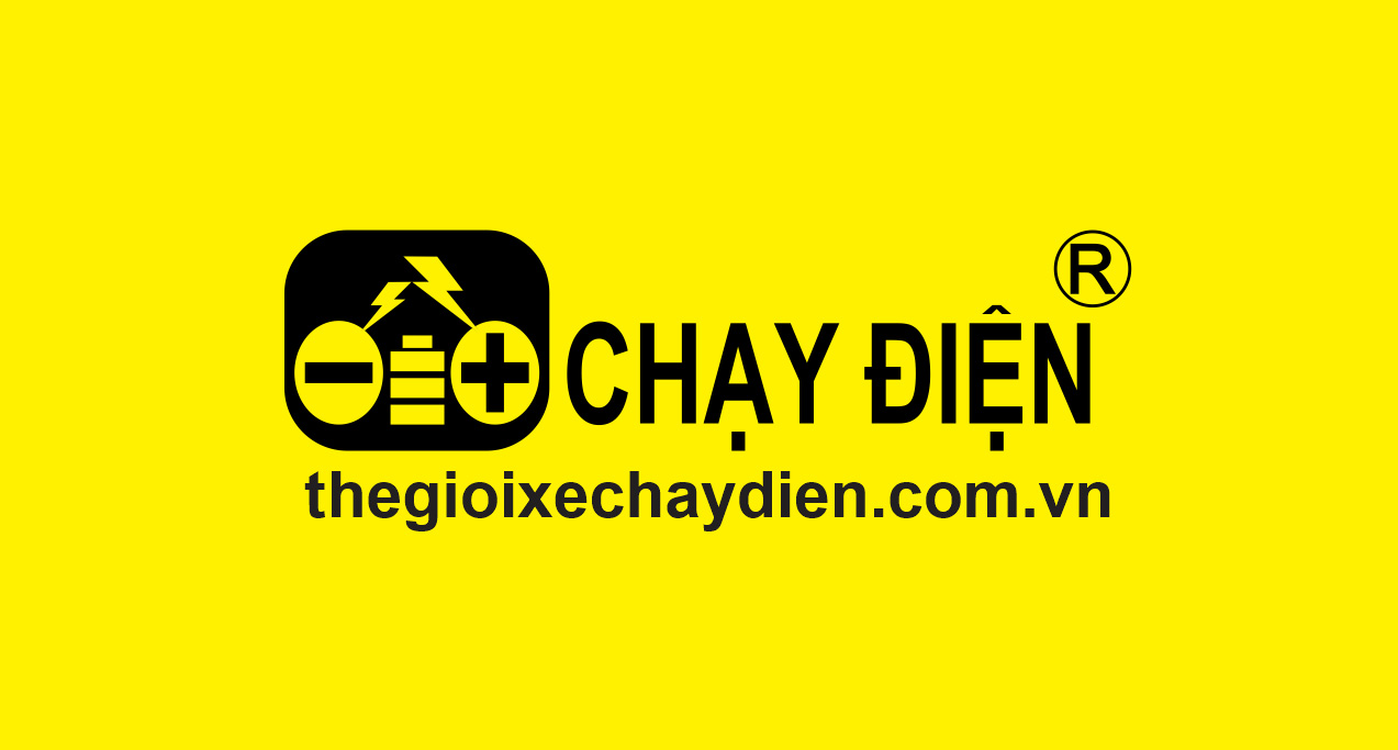 Logo vàng thế giới xe chạy điện