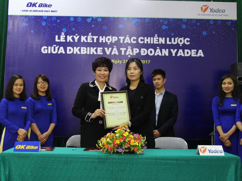 Dkbike trở thành đối tác với Yadea tại thị trường Việt Nam