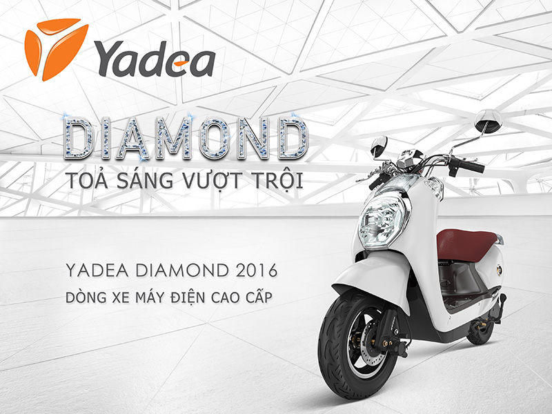 Yadea Diamond viên kim cương của giới xe điện Yadea Diamond viên kim cương của giới xe điện