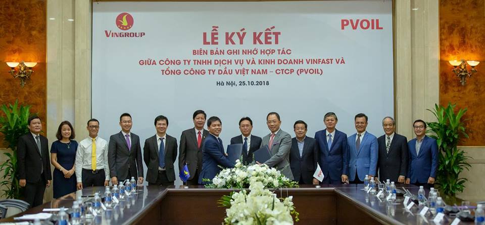 Lễ ký Biên bản ghi nhớ hợp tác giữa VinFast và Tổng công ty dầu khí Việt Nam