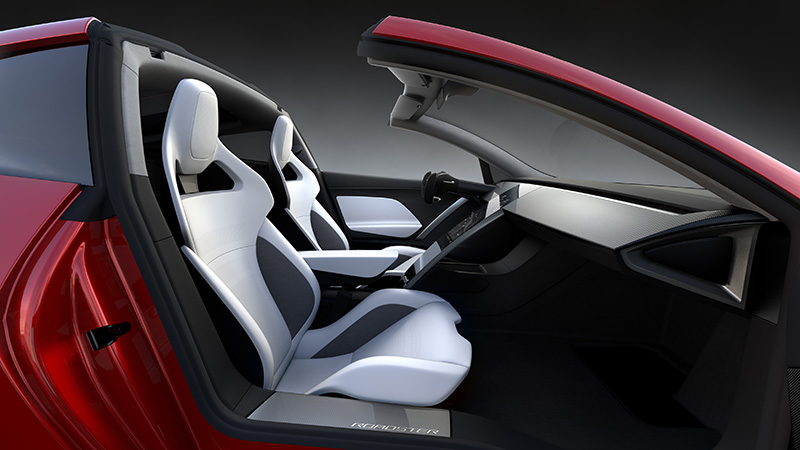Nội thất sang trọng, hiện đại đến từ phiên bản Tesla Roadster Unveill