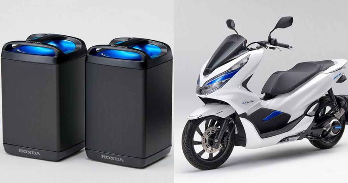 Xe máy điện PCX Electric của Honda được trang bị hai pin Xe máy điện PCX Electric của Honda được trang bị hai pin