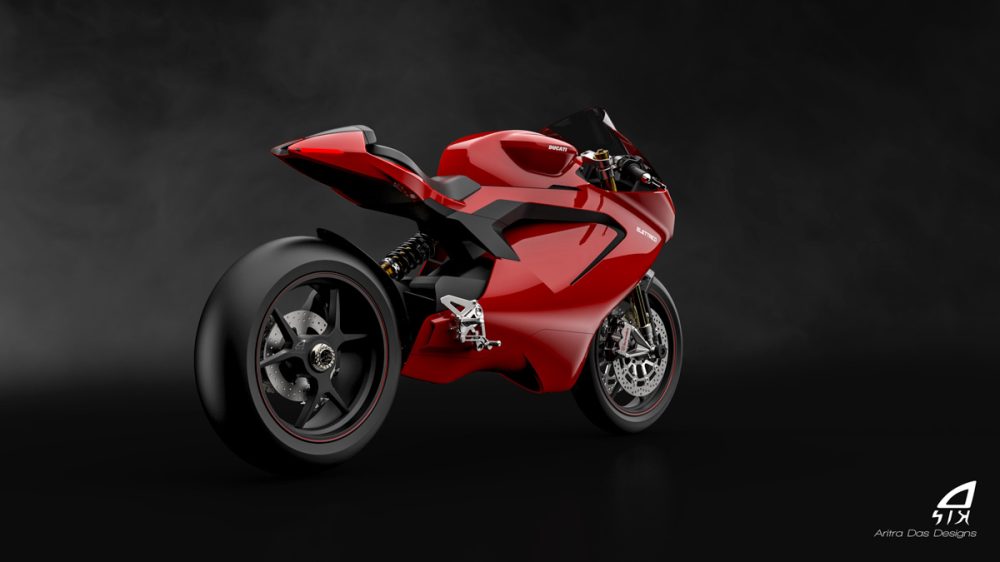 Mẫu xe máy điện của Ducati trong phác thảo